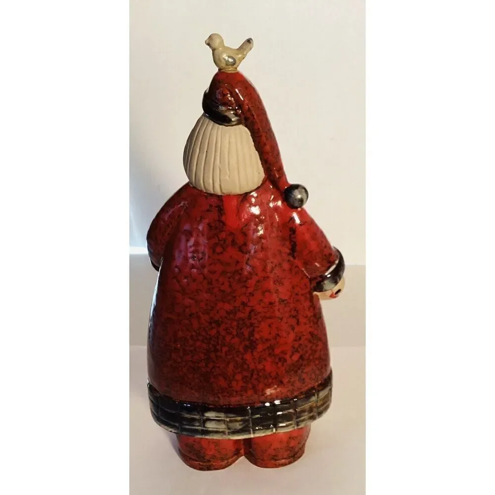 Folk Art Santa Figure Rustic Christmas Decor Holiday St. Nick - Picture 2 of 5